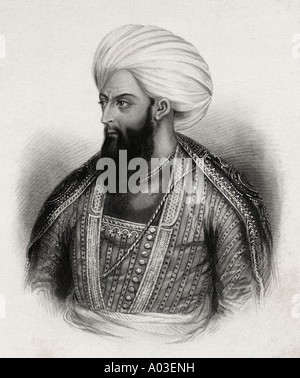 Dost Mohammed Khan Mohammedza, alias Dost Mohammad Khan, * zwischen dem Jahr 80-1863. Sohn von Painda Khan, dem Herrscher von Kabul. Stockfoto