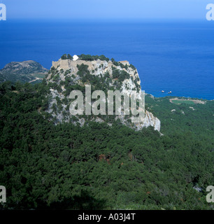 Monolithos Burg auf der griechischen Insel Rhodos Stockfoto