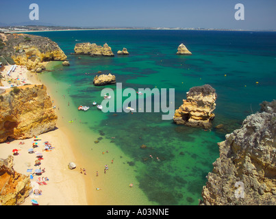 Praia da Dona Ana, (Dona Ana Beach), Lagos Algarve, Portugal Stockfoto