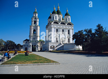 Kathedrale der Entschlafung der Muttergottes, Astrakhan, Russland Stockfoto