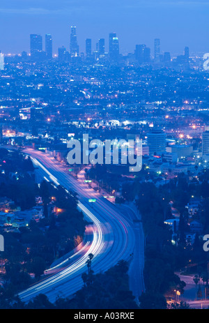 Dowtown LA & RT. 101, Los Angeles, Kalifornien, USA Stockfoto