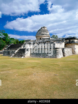 Das Observatorium der historischen Chichen Itza archäologischen Stätte im Bundesstaat Yucatan in Mexiko. Stockfoto
