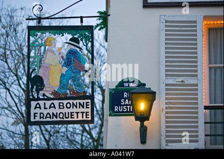 Place du Tertre, Montmartre, Paris, Frankreich Stockfoto