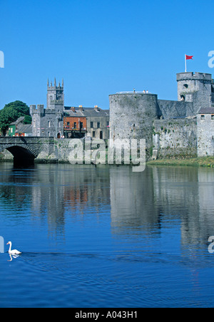 König Johns Castle, Limerick, Co. Limerick, Irland Stockfoto