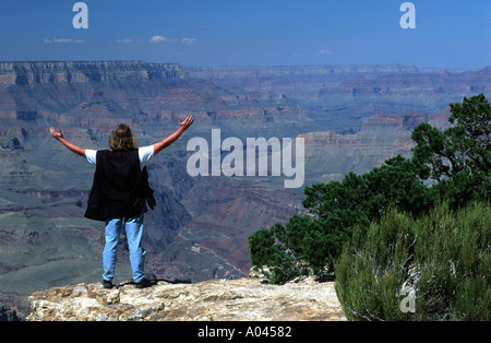 Grand Canyon-Blick vom Lipan Point, Arizona USA, September 1999 Stockfoto