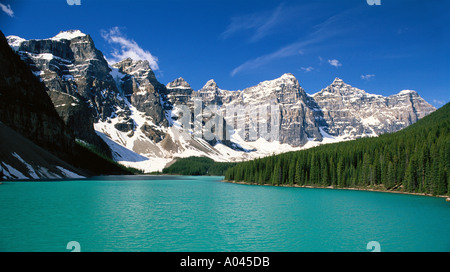 Kanada Alberta Banff National Park Moraine Lake und Valley of the Ten Peaks Stockfoto