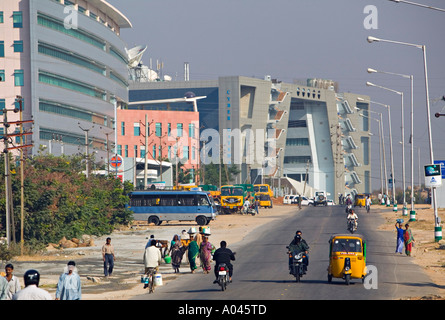 Hitec City, Hyderabad, Andhra Pradesh, Indien Stockfoto