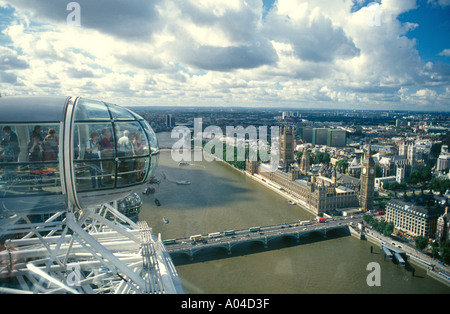 Millennium Riesenrad London Eye London England Vereinigtes Königreich Großbritannien Stockfoto