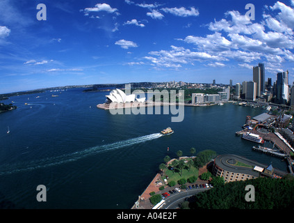 Sydney-Australien-Heimat der 2000 Olympischen Hafen und das Opernhaus Stockfoto