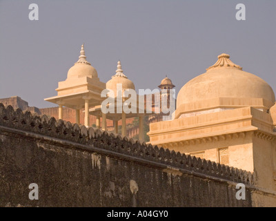 JAIPUR RAJASTHAN Indien November Blick auf die Womens Apartments des Amber Fort Palace Stockfoto