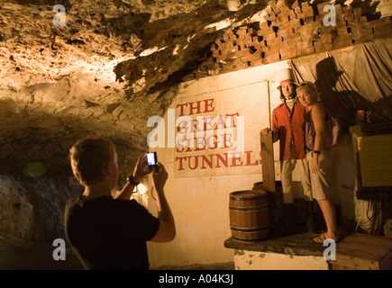 Gibraltar The Great Siege Tunnel Waxwork display Stockfoto