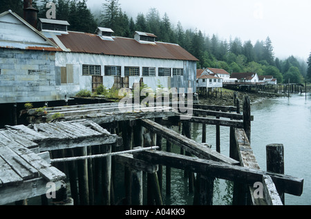 North Pacific historischen Fischereihafen Dorf Edward Britisch-Kolumbien Stockfoto