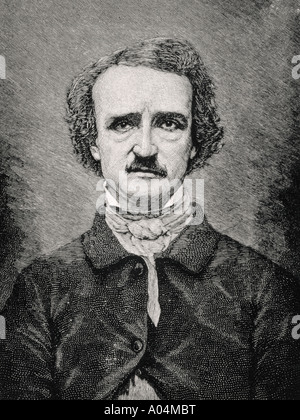 Edgar Allan Poe, 1809 bis 1849. Amerikanischer Autor, Redakteur und Kritiker. Stockfoto