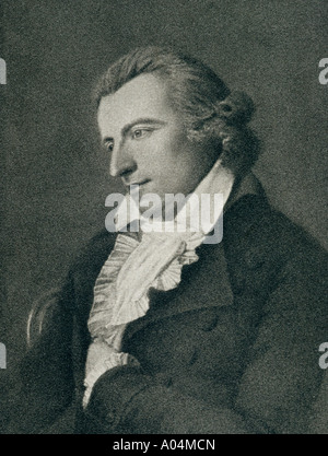 Johann Christoph Friedrich von Schillers, 1759 - 1805. Stockfoto