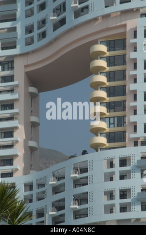 dh Fung Shui Architektur REPULSE BAY HONG KONG Apartment Block china verfügt über feng Shui architektonischen Yin yan Moderne Tradition Yang Stockfoto