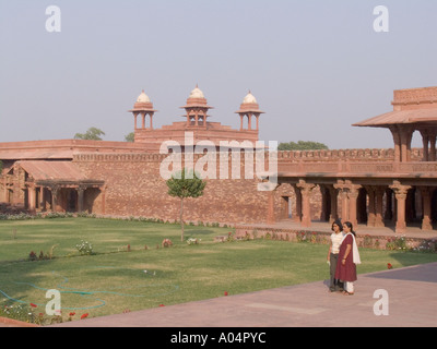 FATEHPUR SIKRI UTTAR PRADESH Indien November Diwan ich Aam Halle der Öffentlichkeit in dieser Stadt des Sieges Stockfoto