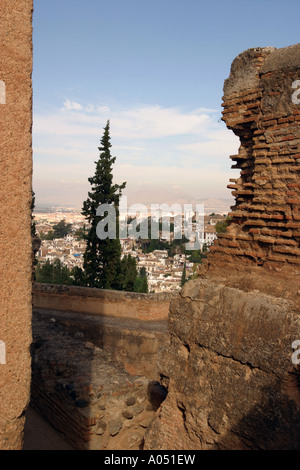 Blick vom Alhambra, Granada Spanien Stockfoto