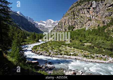 Route 22 22C 22D22E Valnontey Nationalpark Gran Paradiso Italien Stockfoto