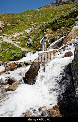 Route 22 22C 22D22E Valnontey Nationalpark Gran Paradiso Italien Stockfoto