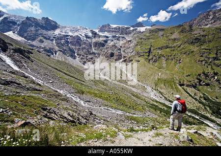 Route 22 22C 22D22E Valnontey Nationalpark Gran Paradiso Italien Stockfoto