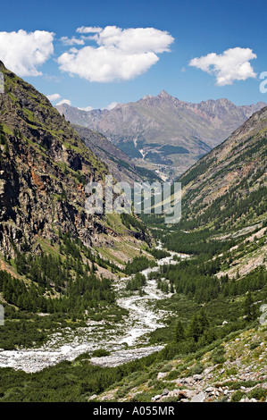 Route 22 22C 22D22E Valnontey Nationalpark Gran Paradiso Italien Stockfoto