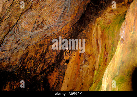 Zeigen Sie Sygun Copper Mine Beddgelert Snowdonia-Nord-West-Wales an Stockfoto