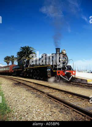 Dampfmaschine TOOTSIE in der STATION in Knysna Western Cape Südafrika Stockfoto