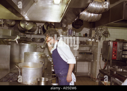 Kevin Thornton, Michelin Sterne irischen Koch in seiner Küche Stockfoto