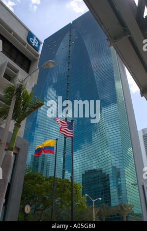 Hauptsitz der Bank Espirito Santo befinden sich die Büros der lateinamerikanische Bank ein Hotel und Wohnungen in Miami, Florida Stockfoto