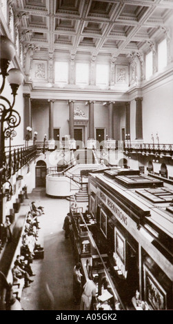 Die Great Hall, Old Euston Station, London, Anfang 1960 Stockfoto