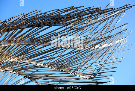 Teil der Skulptur in London Shopping Center Stockfoto