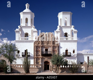 USA - ARIZONA: Mission San Xavier del BAC Stockfoto