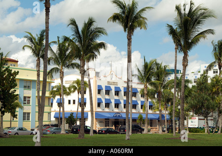 Miami Beach Florida USA Beach Paradise Hotel Hotel am Ocean Drive von Lummus Park Art Deco District von Miami Beach zu sehen Stockfoto