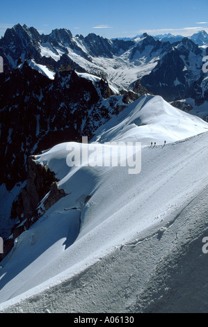 Aiguille du Midi Chamonix Frankreich Stockfoto