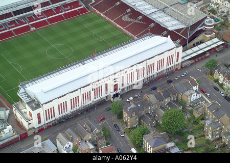 Luftaufnahme des Arsenal Football Club in London zeigt die Highbury-Stadion ist die Heimat der "Gunners" oder die Gooners Stockfoto