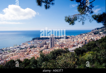 Blick auf Monte Carlo Stockfoto