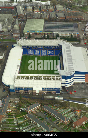 Luftaufnahme von West Bromwich Albion Football Club in Birmingham, auch bekannt als the Hawthorns, Heimat der Baggies Stockfoto