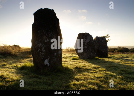 Dawn an drei Steine an Shantemon Stockfoto