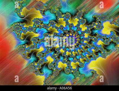 Computergenerierte abstrakte Fraktal-design Stockfoto