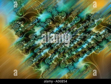 Computergenerierte Fractal Designs Stockfoto
