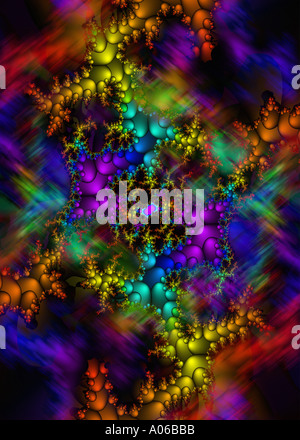 Computergenerierte Fractal Designs Stockfoto