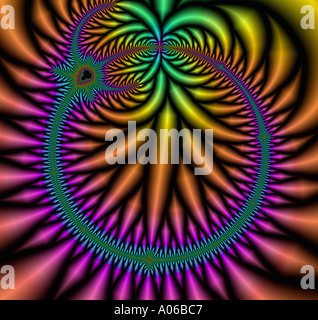 Computer-Fraktal - abstrakte Muster Stockfoto