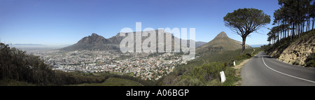 Kapstadt und Tafelberg, Blick vom Signal Hill road Stockfoto