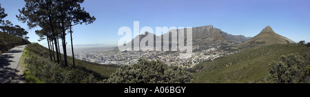 Kapstadt und Tafelberg, Blick vom Signal Hill road Stockfoto