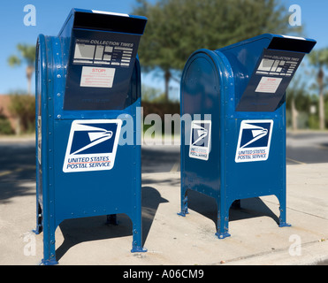 Mail-Boxen, vereint States Postservice, Haines City, Florida, USA Stockfoto