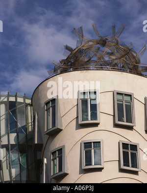 Detail der Dancing Lady Gebäude Prag Stockfoto