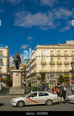 Puerta del Sol in Madrid, die Hauptstadt von Spanien Stockfoto