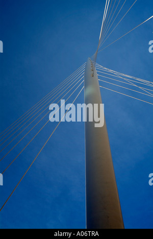 Trinity Brücke Santiago Calatrava Deansgate Salford England UK United Kingdom GB Großbritannien EU Europäische Union Europa Stockfoto