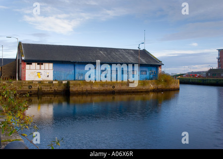 Alten Hafen Facility Lager Gebäude Dundee Tayside, Scotland, UK Stockfoto