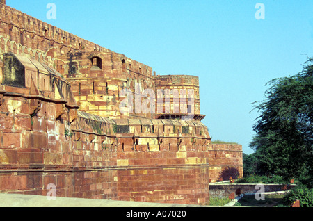 Agra Fort äußeren Befestigungen, Rajasthan, Indien Stockfoto